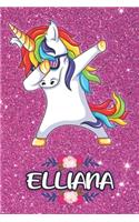 Elliana - Dabbing Unicorn Notebook