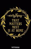 Everything that matters most is at home Notebook