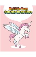 my little pony coloring book retro