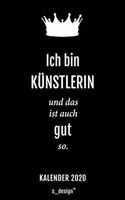 Kalender 2020 für Künstler / Künstlerin