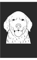 Golden Retriever Notebook: Diary Journal 6x9 inches with 120 Lined Pages