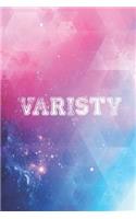 Varsity - Distressed College Font Journal