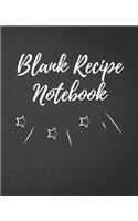 Blank Recipe Notebook