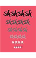 sksksksk: VSCO sksksksksk journal notebook 120 college ruled lined pages