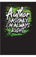 Author Basically I'm Always Right