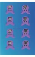 Octo-Pi: Punny Journal Notebook Diary 6" x 9" 120 lined pages