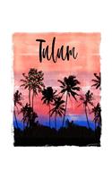 Tulum: Mexican Holiday Christmas Feliz Navidad Notebook With Lined College Ruled Paper For Taking Notes. Stylish Tropical Travel Journal Diary 8.5 x 11 Inc