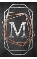 Chalkboard Foiling Minimalist Letter Notebook - M