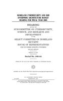 Homeland cybersecurity and DHS enterprise architecture budget hearing for fiscal year 2005