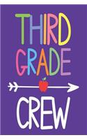 Third Grade Crew: Back to School 3rd Grade Composition Notebook for Kids