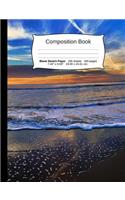 Beach Composition Notebook, Blank Sketch Paper: Sketchbook Drawing Art Paper, 200 Pages, 7.44 X 9.69