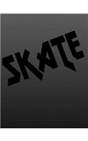 Skate Skateboarding Composition Notebook