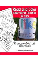 Read and Color Sight Words Practice 53 Hats