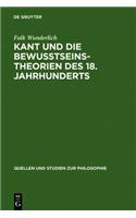 Kant Und Die Bewusstseinstheorien Des 18. Jahrhunderts