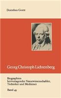 Georg Christoph Lichtenberg: (49 Biographien hervorragender Naturwissenschaftler, Techniker und Mediziner)