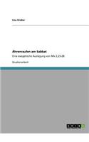 Ährenraufen am Sabbat