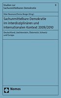 Sachunmittelbare Demokratie Im Interdisziplinaren Und Internationalen Kontext 2009/2010