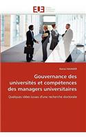Gouvernance Des Universit�s Et Comp�tences Des Managers Universitaires: (Omn.Univ.Europ.)