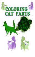 Coloring cat farts