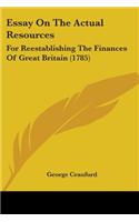 Essay On The Actual Resources