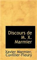 Discours de M. X. Marmier