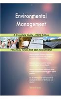 Environmental Management A Complete Guide - 2020 Edition