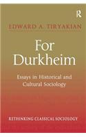 For Durkheim