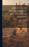 jüdische Litteratur seit Abschluss der Kanons