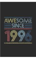 Awesome Since 1996: Graph Ruled Notebook - Journal for Birthday Gift Idea