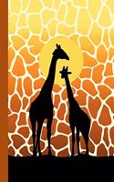 Silhouetted Giraffes Journal