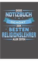 Dieses Notizbuch Gehört Dem Besten Religionslehrer Aller Zeiten