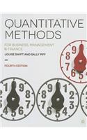 Quantitative Methods: for Business, Management and Finance