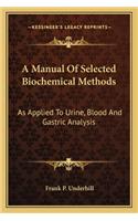 Manual Of Selected Biochemical Methods: As Applied To Urine, Blood And Gastric Analysis