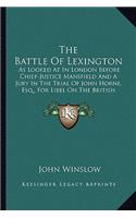 Battle of Lexington the Battle of Lexington