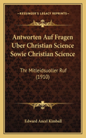 Antworten Auf Fragen Uber Christian Science Sowie Christian Science