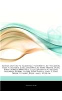 Articles on Rowan University, Including