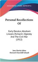 Personal Recollections Of