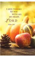 I Give Thanks Thanksgiving Bulletin (Pkg of 50)