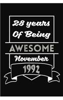 28 Years Of Being Awesome November 1992