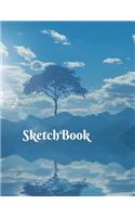 Sketchbook: Large 160 Pages Cute Notebook Sketchbook Journal Landscape To Draw and Sketch for Adults Teens Boys Perfect for Gifts