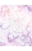 N Weekly Planner 2018-2019: N Initial Marble 18-Month Planner -- July 2018 - Dec 2019 Weekly View -- To-Do Lists, Inspirational Quotes + Much More(14 Personalized Marble Planners)