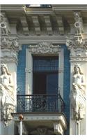 Detail of Art Nouveau Building with Balcony in Riga Latvia Journal
