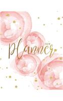 2019 Planner: Daily Weekly Monthly Calendar Planner - For Academic Agenda Schedule Organizer Logbook and Journal Notebook Planners With To To List - Pink Rose Gol