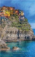 World Travel Destinations Weekly 5 x 8 Planner 2019: 12 Month Calendar