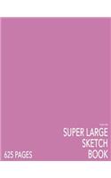 Peony Pink Super Large Sketchbook: Big Softcover Sketchbook, 625 Pages, Giant Sketchbook, Large Sketchbook for Drawing