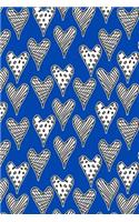Bullet Journal Notebook Abstract Hearts Pattern 3