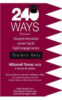 Closing the International Learners' Gap for English Language Learners