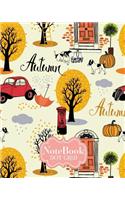 Notebook Dot-Grid: Cute Autumn Graffiti Art Cover: Notebook Dot-Grid: Notebook For Journaling, Doodling, Creative Writing, School Notes, and Capturing Ideas, Bullet Jo
