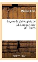 Leçons de Philosophie de M. Laromiguière