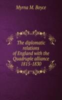 diplomatic relations of England with the Quadruple alliance 1815-1830